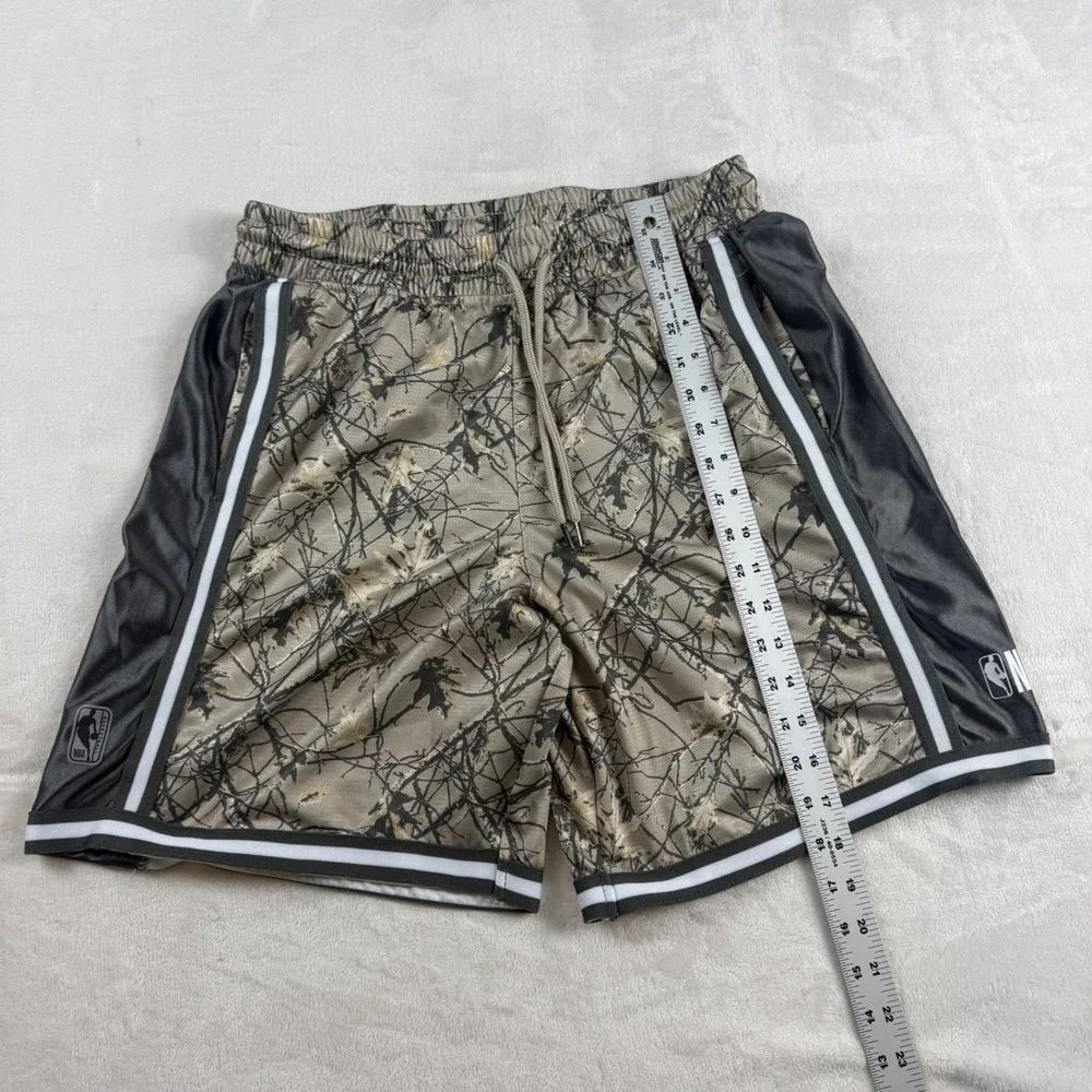 NBA Basketball Shorts Mens M Brown Camo Realtree Mesh Athletic Streetwear Baller